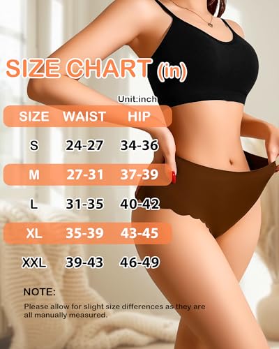 Image of Eiggam Women's Cotton Bikini Panties,High-Cut Full Coverage Stretch Cool Underwear for Women