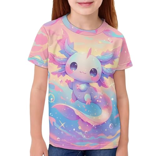 Image of Kids Graphic T-Shirt Boys Girls Novelty Tees Top Short Sleeve Shirts Summer Blouses 3-16