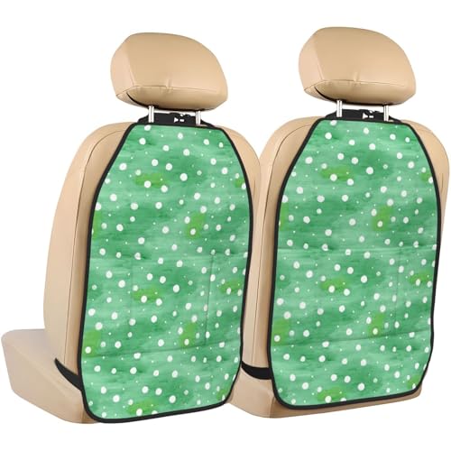 Protectores de patadas para asiento de coche con bolsillos, organizador contra suciedad, 2 ud