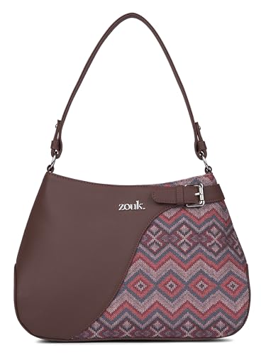 Image of ZOUK Ira Handbag | Stylish Women's Handbag | Luxury Shoulder Bag for Women | Trendy | Fancy Ladies Handbags | Small Purse for Events | Water-Resistant