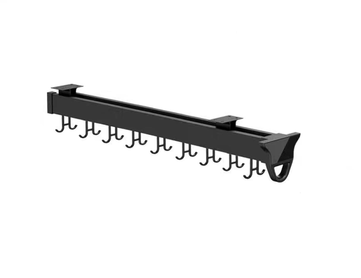 Organizador colgante ajustable para cinturones, bufandas, corbatas y utensilios de cocina, solución de almacenamiento que ahorra espacio para armarios y estantes
