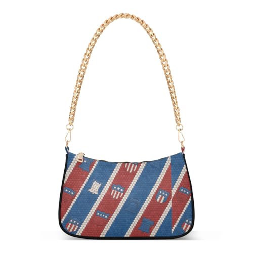Sac à main bandoulière chaîne en cuir de qualité supérieure motif carrelage rayé