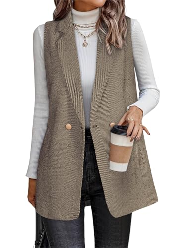 Happy Sailed Business Casual Outfits for Women Winter Fall Vest