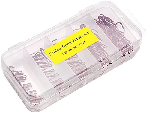 Miniatura 7 de 50 unidades de anzuelos de pesca de acero de alto carbono, ganchos agudos y redondos de pesca para señuelos de bagre, cebos, accesorios de pesca de