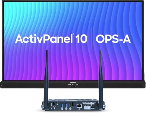 Image of ActivPanel 10 65 inch High Specification Digital Whiteboard for Office or Classroom, 4K UHD, OS Flexible Device, Panel & Wall Mount Included, Bundled 4GB Android OPS, 3 Year Onsite Support