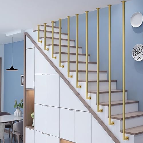 Balaustres de escalera, husillos de metal personalizados para escaleras interiores, reemplazo de poste de barandilla de hierro montado lateralmente, 68 cm de altura, ideal para decoración del hogar (1