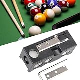 pulunto 10-In-1 Aluminum Alloy Billiard Cue Tip Shaper Portable Billiard Cue Tip Repaire Pool Cue Shaper 8-In-1 Cleaning Polishing Needling Accessories For Replacement And Shaping Cue Tips