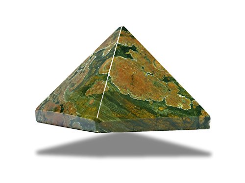 Riolita  jaspe de los bosques tropicales Mineral Piedra Natural lithotérapie.  Pirámide