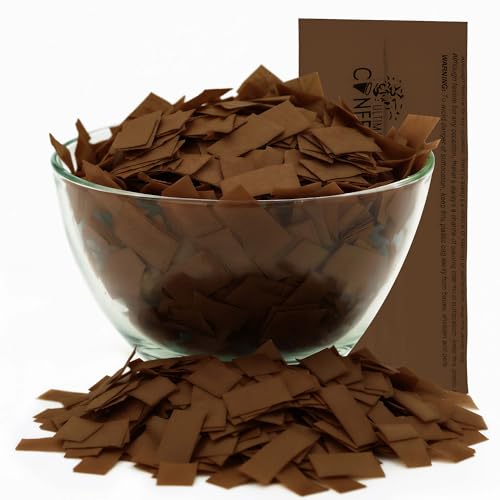 Image of Ultimate Confetti, Brown Biodegradable Confetti - Rectangular Fluttering Tissue Paper Confetti for Cannon and Launcher use - Mother's Day Confeti, Wedding, Parties and Live Events - 1 lb, 16 oz