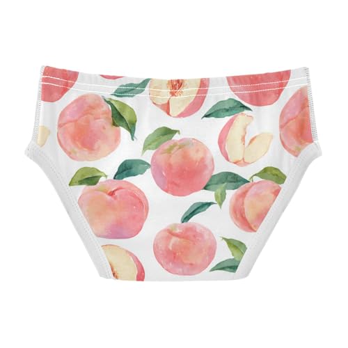 Wusikd Peach Fruits Boys' Underwear Cotton Boys Briefs Soft Toddler Underwear 2T2