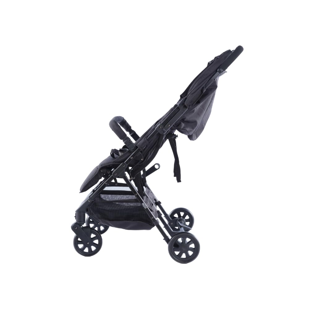 Novi Baby® Foss Go Duo, Zwillingsbuggy von Geburt an bis 15 kg (ca. 3 Jahre), extra großer Korb, leicht und klein faltbar, 5-Punkt-Sicherheitsgurt
