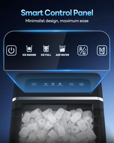 Sencre Ice Makers Countertop 26 5Lbs 24H Ice Machine with 2 Sizes Bullet Ice 9 Ice Cubes - image 8