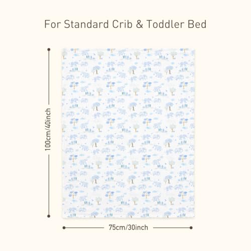 Image of GLLQUEN BABY Muslin Baby Blankets for Boys & Girls, 2-Layer Toddler Blanket