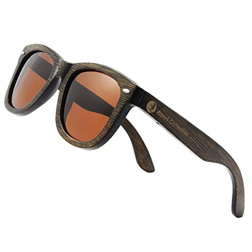 SKADINO Bamboo Sunglasses with Polarized lenses-Handmade Floating Wood Shades Unisex Sunglasses