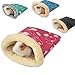 VILLCASE Pet Sleep Sack Bed, Hamster Sleeping Bag, Small Animal Sleep Sack, Winter Warm Hideout Nest Sleeping Mat for Hamster Guinea Pig Hedgehog Chinchillas (Random Color, 13 x 12 x 6cm)