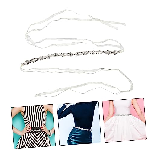 NOLITOY Bridal Rhinestone Belt for Wedding Dresses Elegant Sash for Bride Bridesmaid Stylish Waist Accessory for Formal Dress for Special Occasions 7