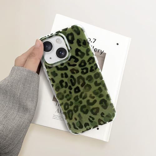 Coque iPhone 15 double couche protection antichoc rigide motif léopard - 6