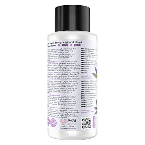 Love Beauty And Planet 100% Biodegradable Hydrating Conditioner Soothe & Nourish Dry Scalp Hemp Seed Oil & Nana Leaf Vegan, Silicone-Free, Cruelty-Free Hair Care 13.5 Oz #TOP1