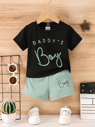 Image of Kids Clothes for Boys | Printed Cotton Half Sleeves T-shirt and Shorts Baby Boy Dress | Casual Kids Dress Boy | Stylish Regular Baby Boy Clothes