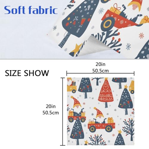 Servilletas de Tela Navidad Conjunto 6 Polyester 20x20 in miniatura 6