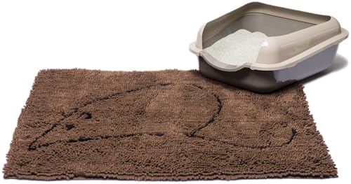 Dog Gone Smart Cat Litter Mat, 35-In by 26-In, Brown