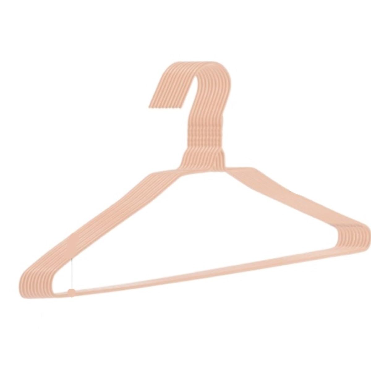 Casa Appendiabiti In Acciaio For Riporre L'armadio Con Forte Capacità Di Carico Essenziali per l'armadio(Pink,10pcs)