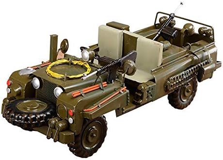 鉄軍用車両モデル家の装飾リビングルームデンバーレストランの装飾品の写真撮影の小道具 47 19 17 センチメートル