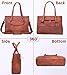 Genuine Leather Laptop Bag for Women - Large Brown Work Tote, Messenger Bag, and Briefcase with Laptop Compartment & Zipper - 16-inch Womens Leather Computer Bag Fits 15.6-inch Laptop