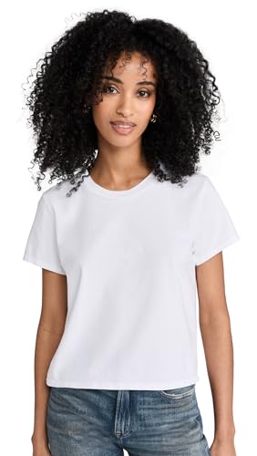 perfectwhitetee Women's Springsteen Supima Cotton Baby Tee