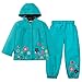 Produktbild LZH Baby Mädchen Regenmantel Anzug Wasserdichte Kapuzenmantel Jacke & Hose 2Pcs Outwear Kleidung Set,Blau,34 Jahre(110)
