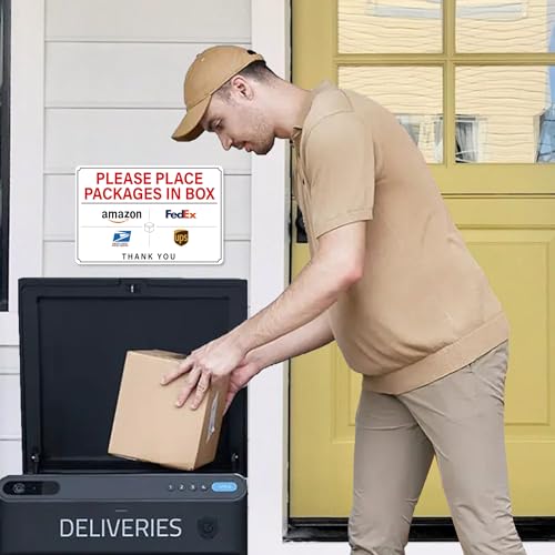 please leave packages and deliveries here signself-adhesive weatherproof and anti-fading delivery signs for packages please place packages in box for homeofficeshopbox doorsmall