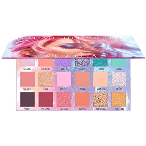 18 Color Matte Eyeshadow Palette,Pro Eyeshadow Makeup Palette,Highly Pigmented Shimmer Eye Shadow Powder Palette,Long Lasting-Waterproof Makeup Pallete