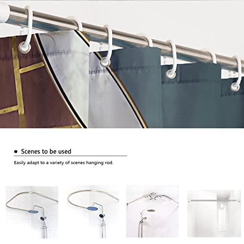Rideaux de douche faciles d'entretien anti-projections d'eau 260x200cm - 5