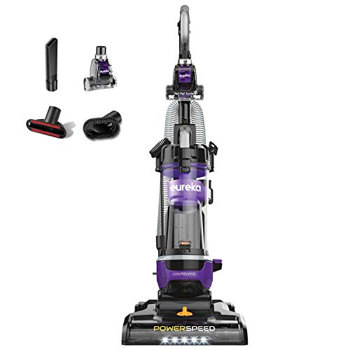 Eureka Powerful Lightweight Upright Vacuum Carpet and Floor, PowerSpeed NEU202 with Automatic Cord Rewind, Purple PowerSpeed NEU202 with Automatic Cord Rewind Purple