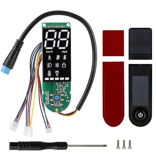 Hominas Scooter eléctrico, tablero de instrumentos, placa de circuito para Xiaomi 1S/Pro/Pro2, scooter de 4 hilos, tablero con visualización de datos clara, accesorios de piezas
