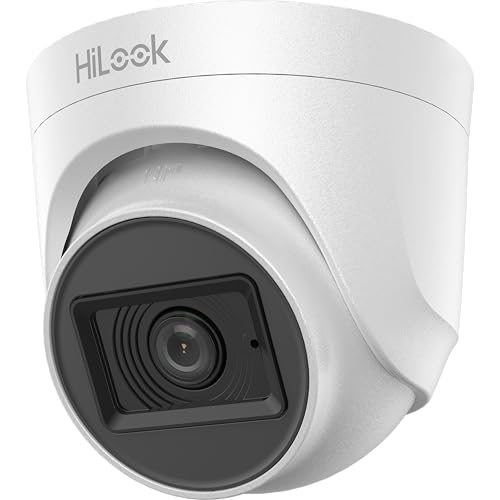 Hilook Câmera de Segurança Turret Interna 2MP Full HD, Lente Fixa 2.8mm, IR 20m, Visão Noturna HD-TVI, THC-T120-PIC