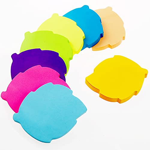 dogmoon Sticky Notes, 560 Sheets 8 Colors Leaves Shape Self Sticky Notes Pad, Bright Post Stickies, Super Sticky Notes Pad