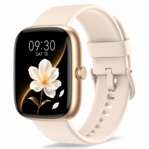 Image of Smart Watch for Women, 1.83 inch HD Touchscreen Fitness Tracker, Bluetooth Calling, 110+ Sports Modes, Heart Rate SpO2 Sleep Monitor, DIY Dial, IP67 Waterproof, Compatible with Android & iOS