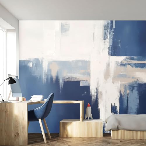 Papier peint panoramique mer vintage peinture a l'huile en soie haut de gamme decoration moderne - 5