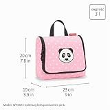 reisenthel Toiletbag Kids 23 x 20 x 10 cm/ 23 x 55 x 8,5 cm rozszerzona / 3 l/ABC friends różowa, różowy, 23 cm, kuferek kosmetyczny