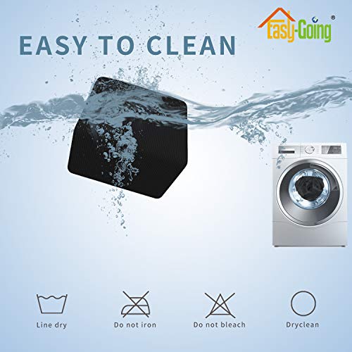 image for Easy-Going Stretch Ottoman Cover Folding Storage Stool Furniture Prote