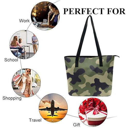 Bolso Tote grande con cierre para mujeres y hombres miniatura 6