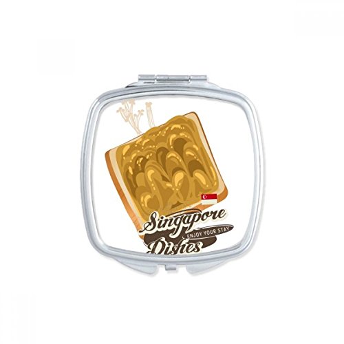 Miroir compact Singapour multicolore et petit format solide
