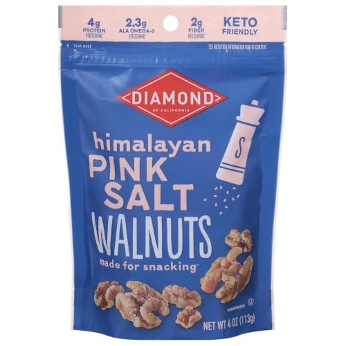 Image of Diamond of California Himalayan Pink Salt Walnut Snack Nuts, 4 oz.