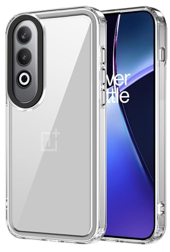 Image of Kapa Warrior Acrylic Clear Back Cover for OnePlus Nord CE 4 / Nord CE4 | Slim Shockproof [Military Grade Protection] Hybrid Bumper Case (Clear Sides)