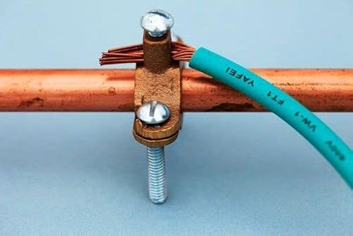 COREX 1/2\" to 1\" Bronze Water Pipe Ground Clamp - High Conductivity Grounding Clamp Conduit Fitting - Thumbnail 6