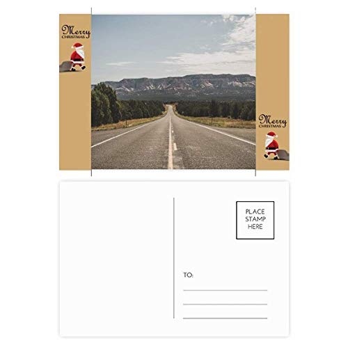 Carte postale Santa Claus forêt et voyage pour partager vos émotions