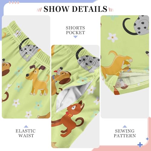 ZZKKO Funny Dogs Puppies Boys Pants for Kids Jogger Pants with Pockets S-XL4