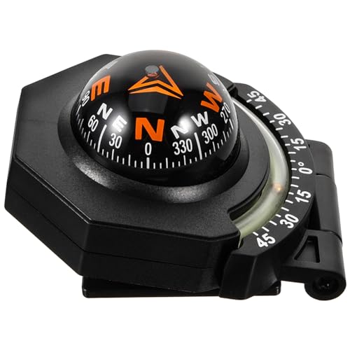 BESPORTBLE Car Dashboard Compass Car Mount Compass Black Compass for Vehicle Boat