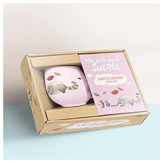 Coffret Ma p'tite pause sucrée - 26 recettes gourmandes spéciales Mug: Un joli mug en céramique et un livre de recettes